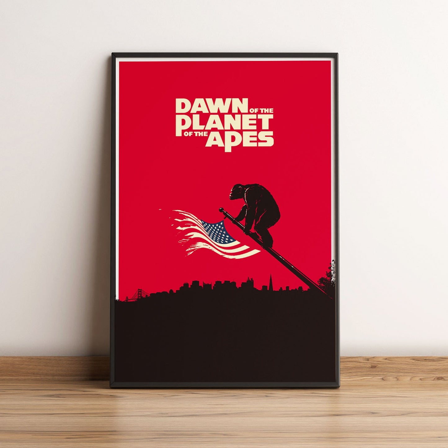 Flex Designs Poster Dawn of the Planet of the Apes Minimalist 5 x 7" Home Goods - Movie 2014 Movie Poster