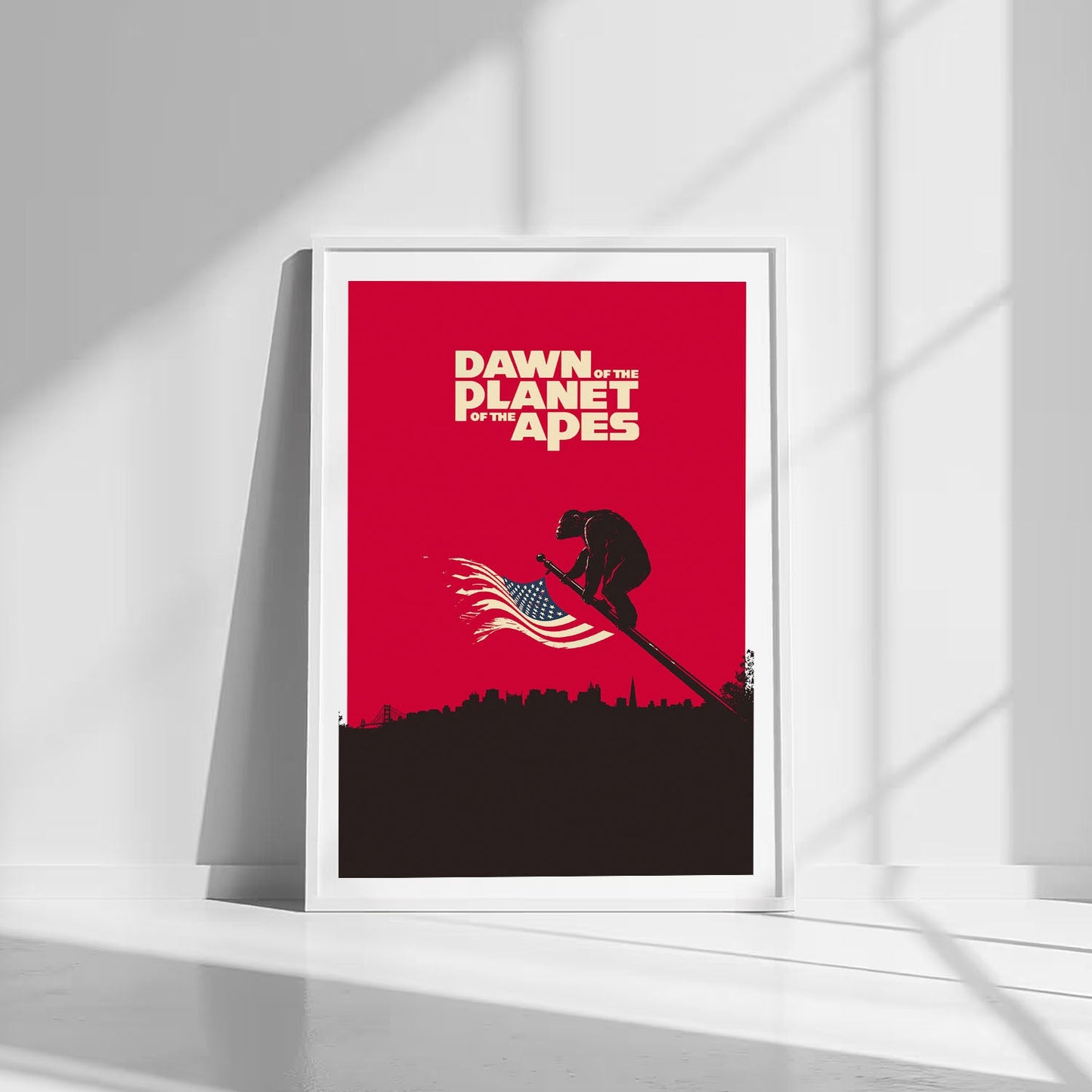 Flex Designs Poster Dawn of the Planet of the Apes Minimalist 8 x 10" Home Goods - Movie 2014 Movie Poster