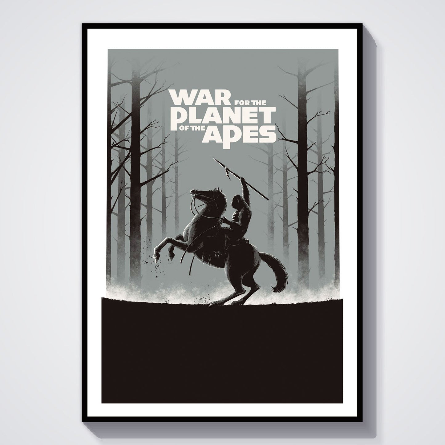 Flex Designs Poster War for the Planet of the Apes Minimalist 8 x 10" Home Goods - Movie 2017 Movie Poster