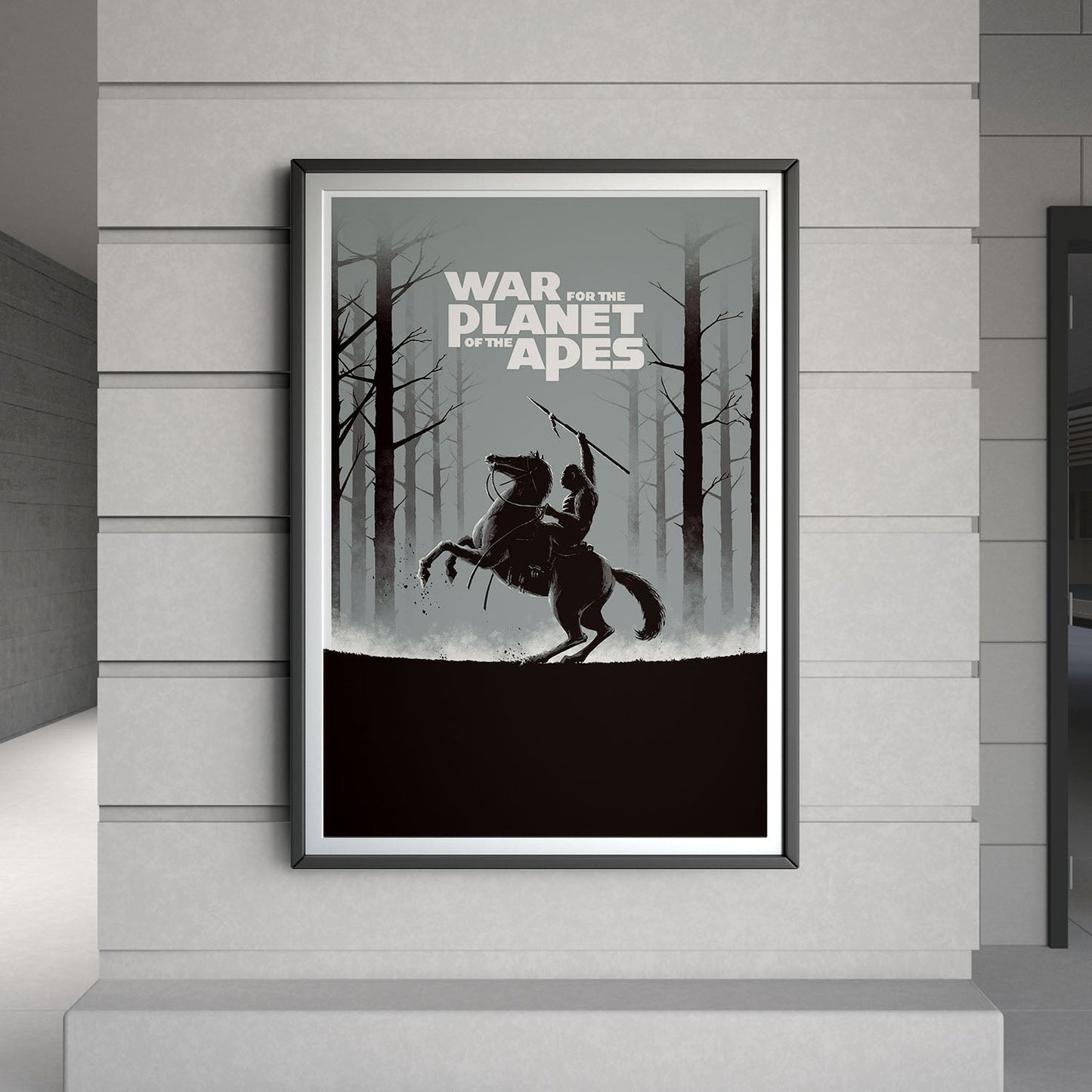 Flex Designs Poster War for the Planet of the Apes Minimalist 8 x 10" Home Goods - Movie 2017 Movie Poster