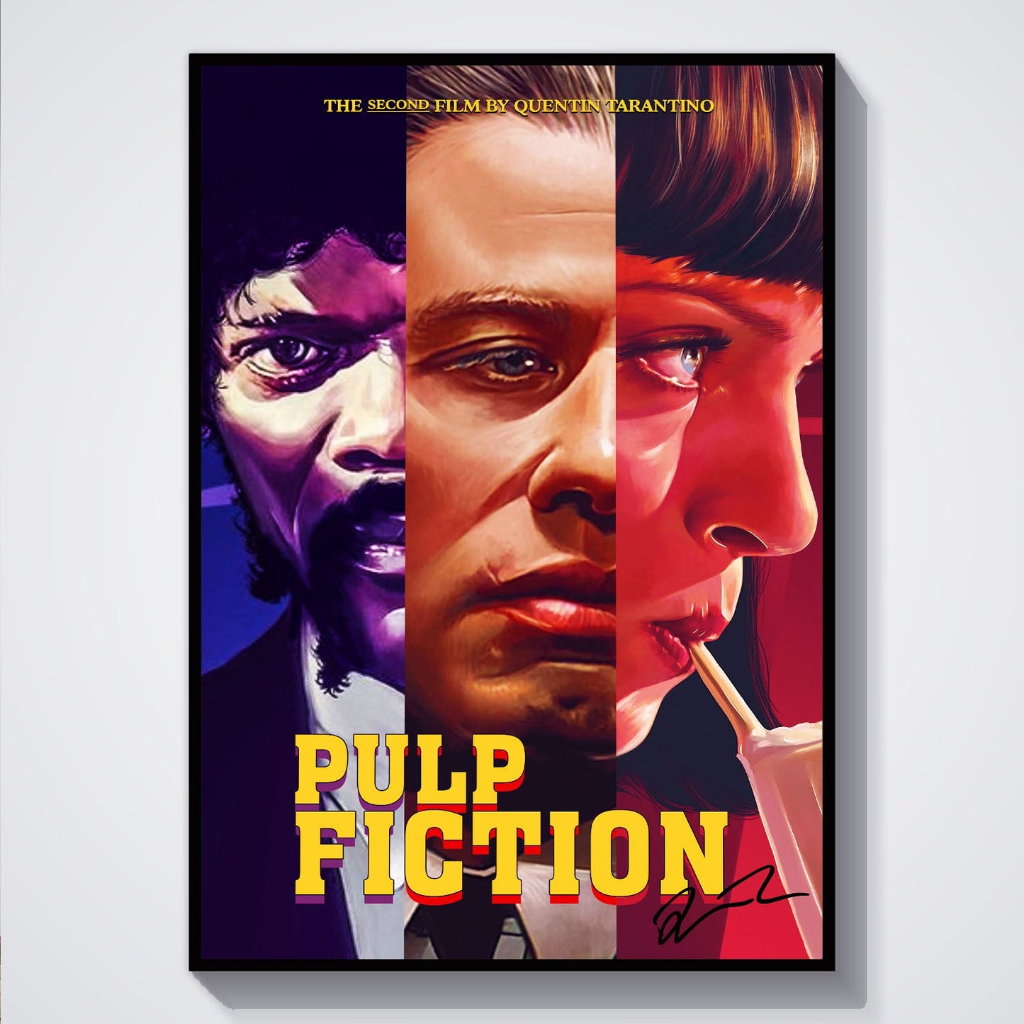 Flex Designs Poster Pulp Fiction Key Art 5 x 7" Home Goods - Movie 1994 Movie Poster