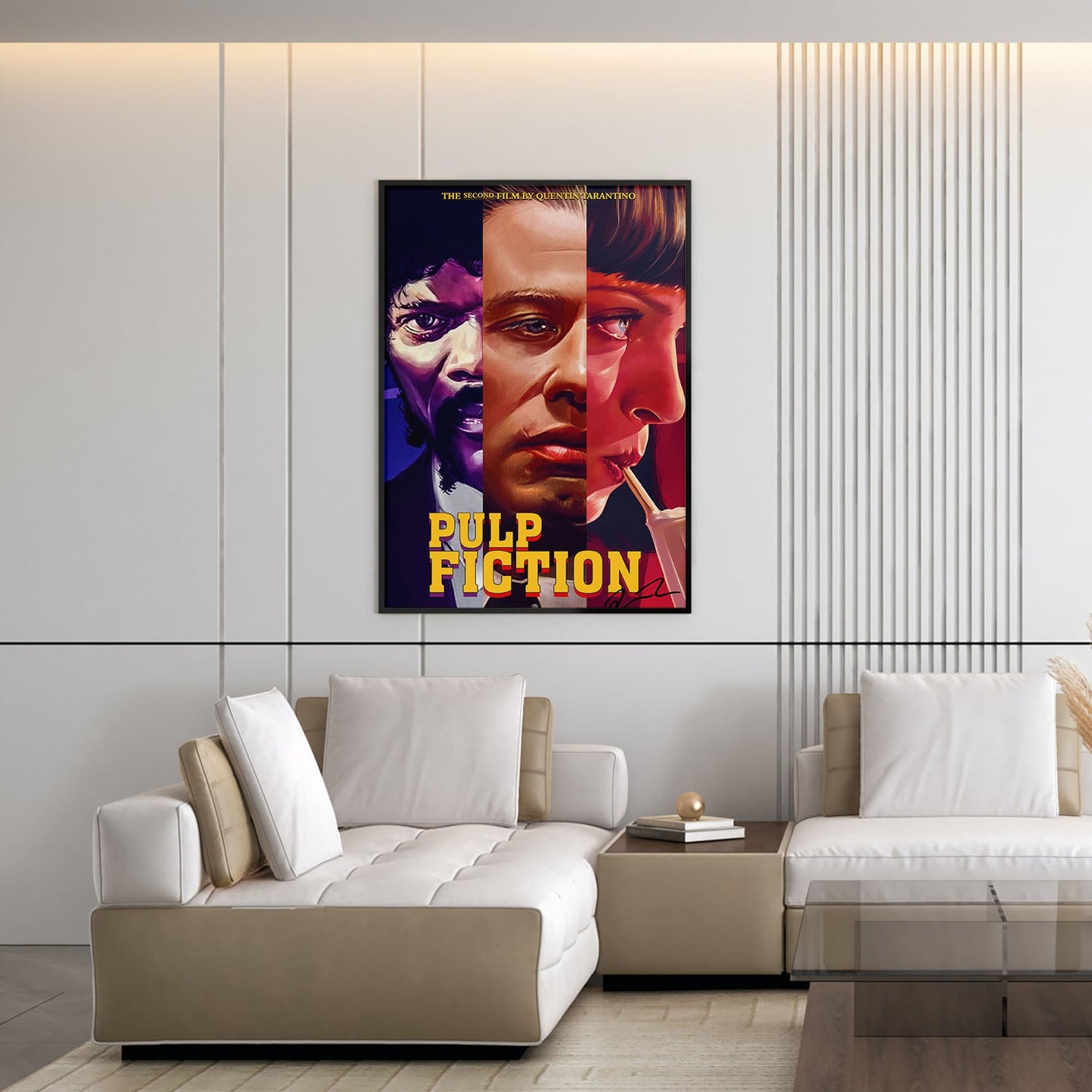 Flex Designs Poster Pulp Fiction Key Art 5 x 7" Home Goods - Movie 1994 Movie Poster