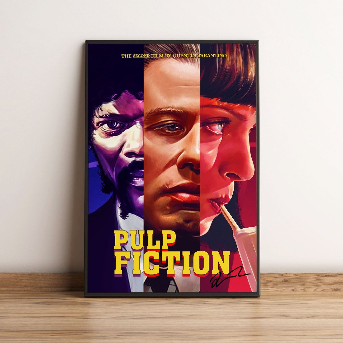 Flex Designs Poster Pulp Fiction Key Art 5 x 7" Home Goods - Movie 1994 Movie Poster
