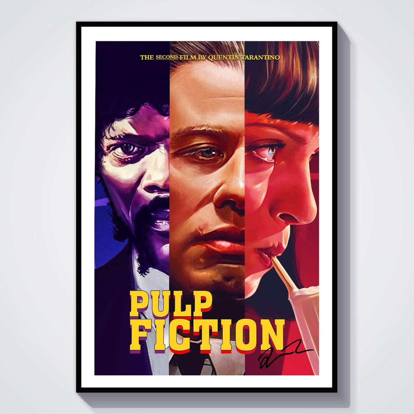 Flex Designs Poster Pulp Fiction Key Art 8 x 10" Home Goods - Movie 1994 Movie Poster