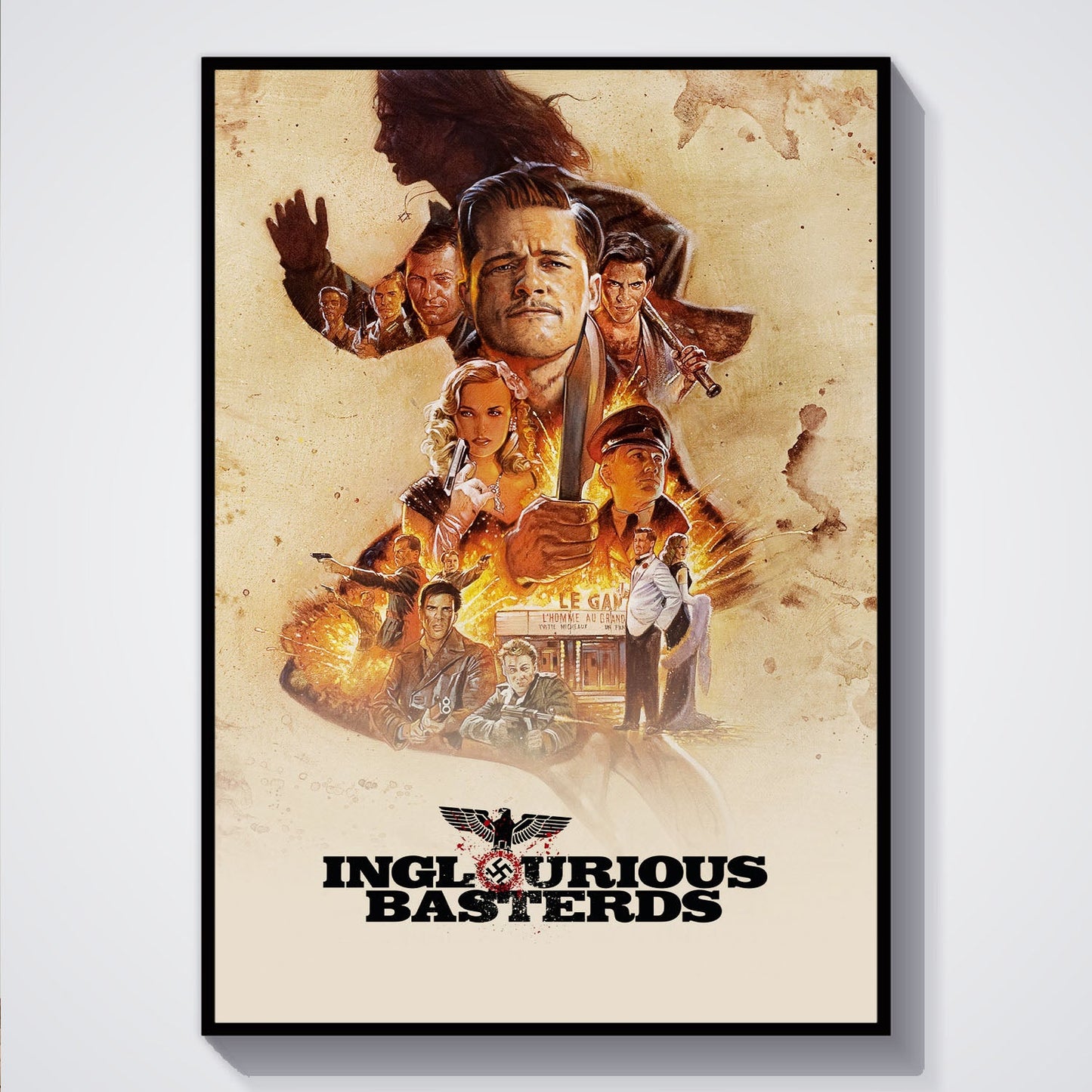 Flex Designs Poster Inglourious Basterds 5 x 7" Home Goods - Movie 2009 Movie Poster