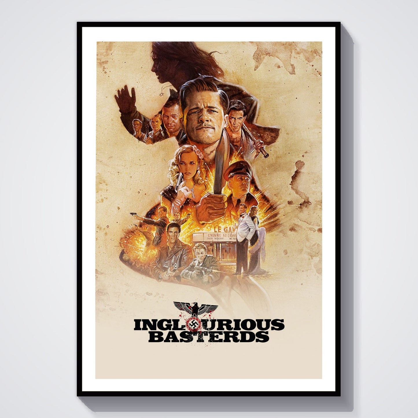 Flex Designs Poster Inglourious Basterds 8 x 10" Home Goods - Movie 2009 Movie Poster