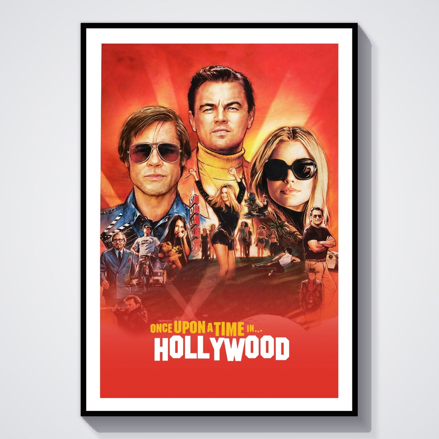 Flex Designs Poster Once Upon a Time in Hollywood 8 x 10" Home Goods - Movie 2019 Movie Poster