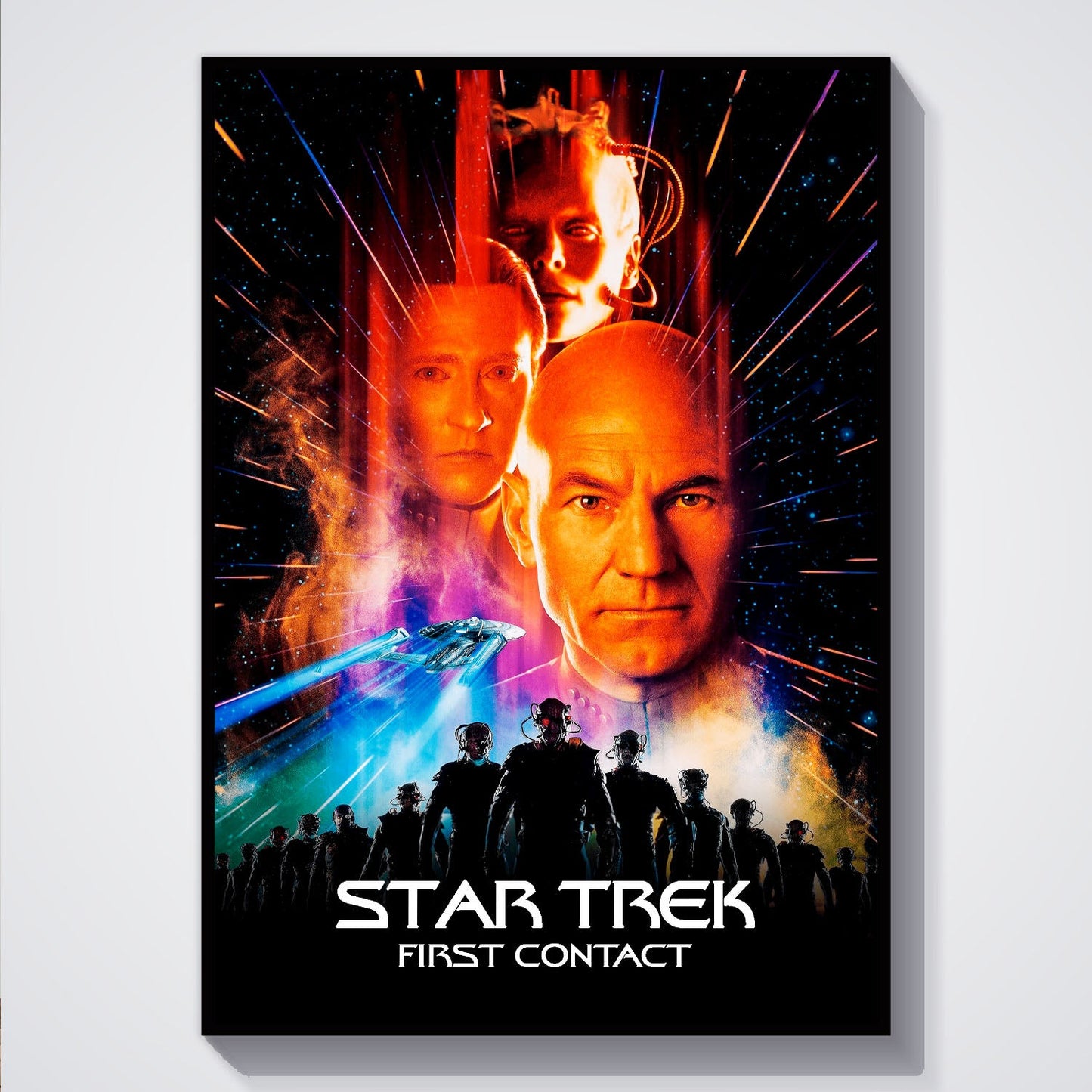 Flex Designs Poster Star Trek First Contact Classic 5 x 7" Home Goods - Movie 1996 Movie Poster
