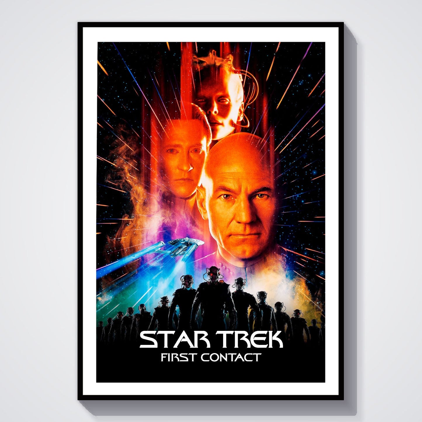 Flex Designs Poster Star Trek First Contact Classic 8 x 10" Home Goods - Movie 1996 Movie Poster