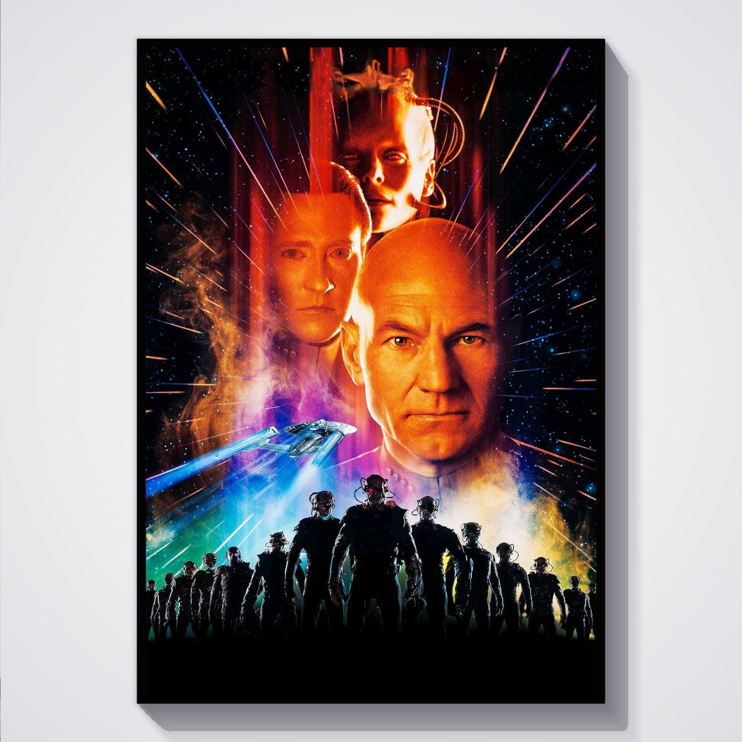 Flex Designs Poster Star Trek First Contact Textless 5 x 7" Home Goods - Movie 1996 Movie Poster