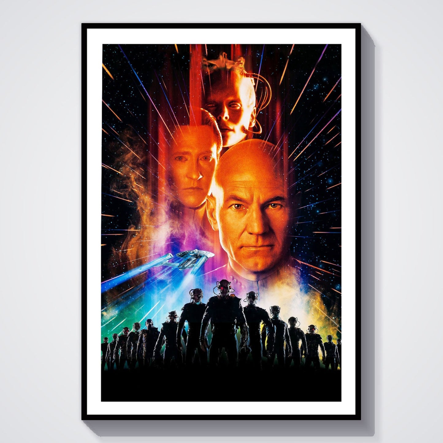 Flex Designs Poster Star Trek First Contact Textless 8 x 10" Home Goods - Movie 1996 Movie Poster