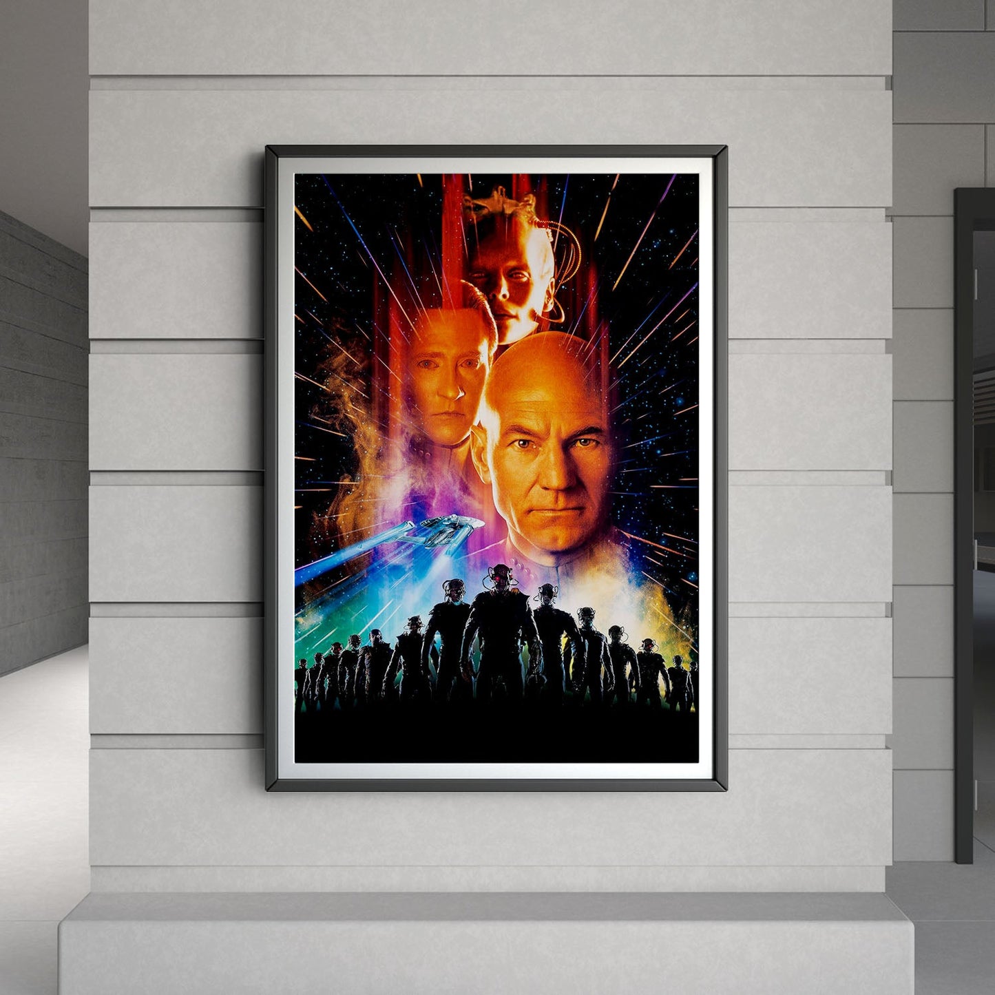 Flex Designs Poster Star Trek First Contact Textless 8 x 10" Home Goods - Movie 1996 Movie Poster