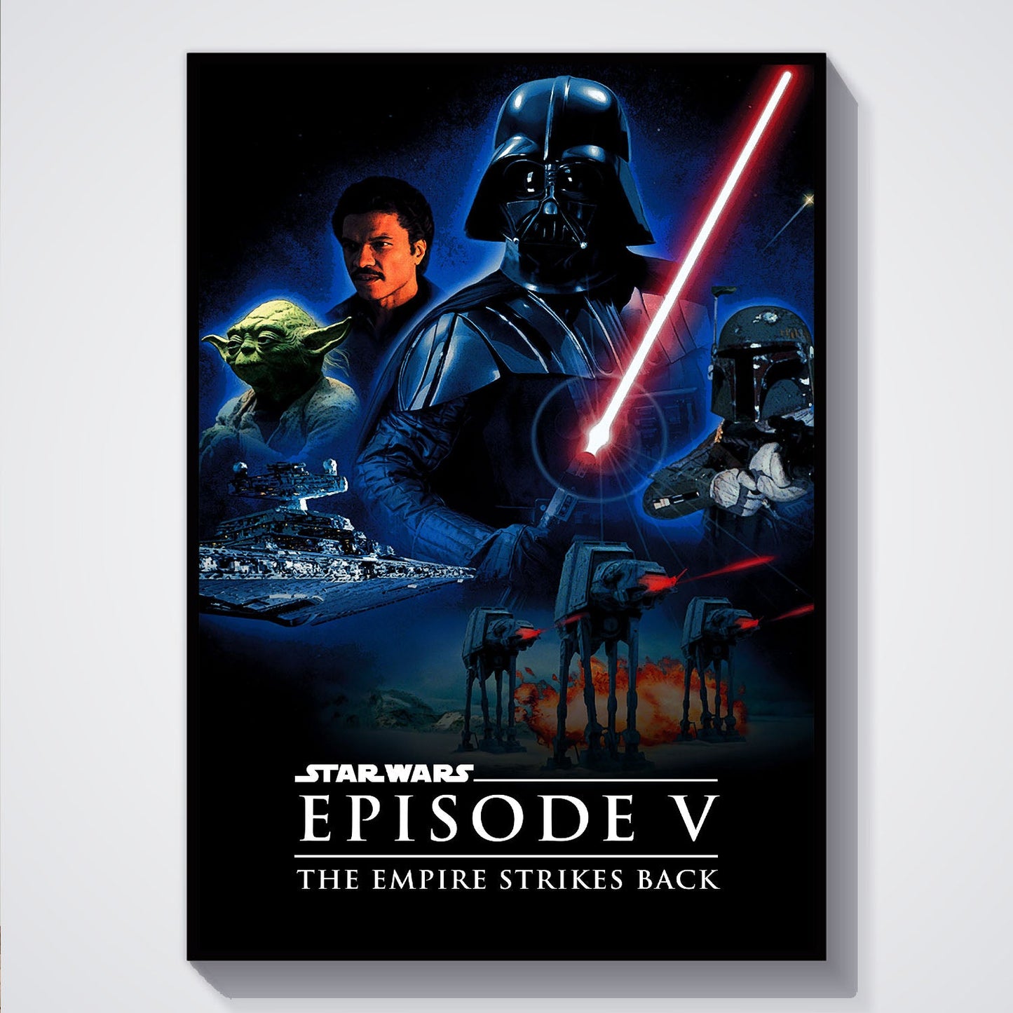Flex Designs Poster Star Wars Episode V - The Empire Strikes Back 5 x 7" Home Goods - Movie 1980 Movie Poster
