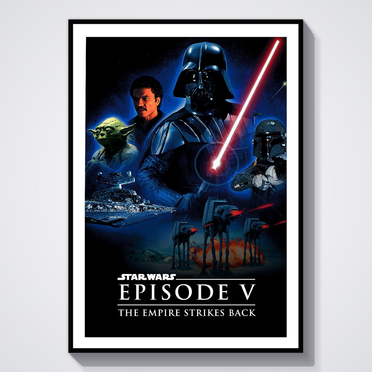 Flex Designs Poster Star Wars Episode V - The Empire Strikes Back 8 x 10" Home Goods - Movie 1980 Movie Poster