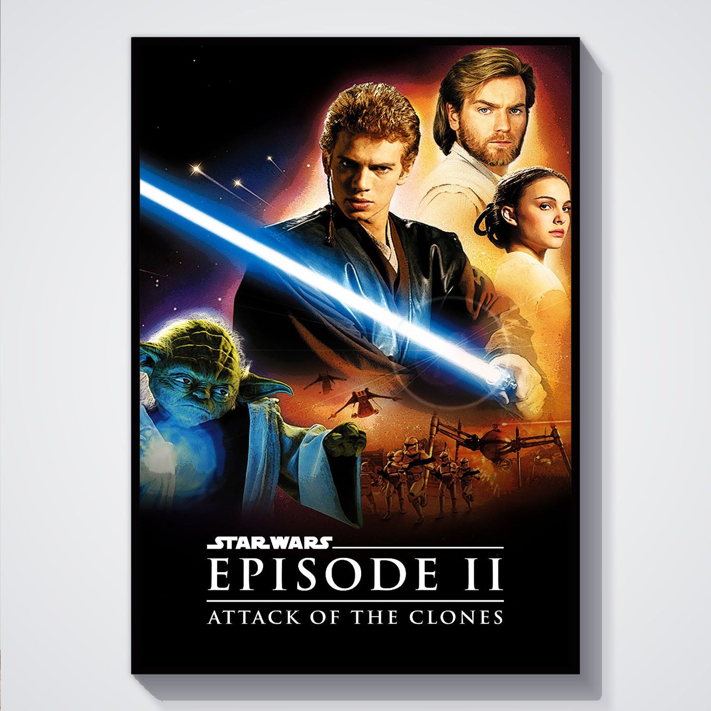 Flex Designs Poster Star Wars Episode II - Attack of the Clones 5 x 7" Home Goods - Movie 2002 Movie Poster