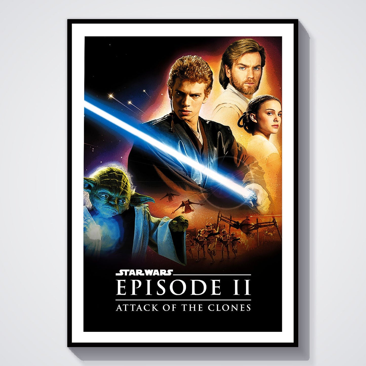 Flex Designs Poster Star Wars Episode II - Attack of the Clones 8 x 10" Home Goods - Movie 2002 Movie Poster