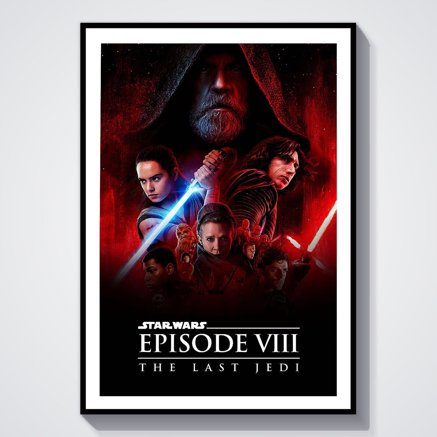 Flex Designs Poster Star Wars Episode VIII - The Last Jedi 8 x 10" Home Goods - Movie 2017 Movie Poster