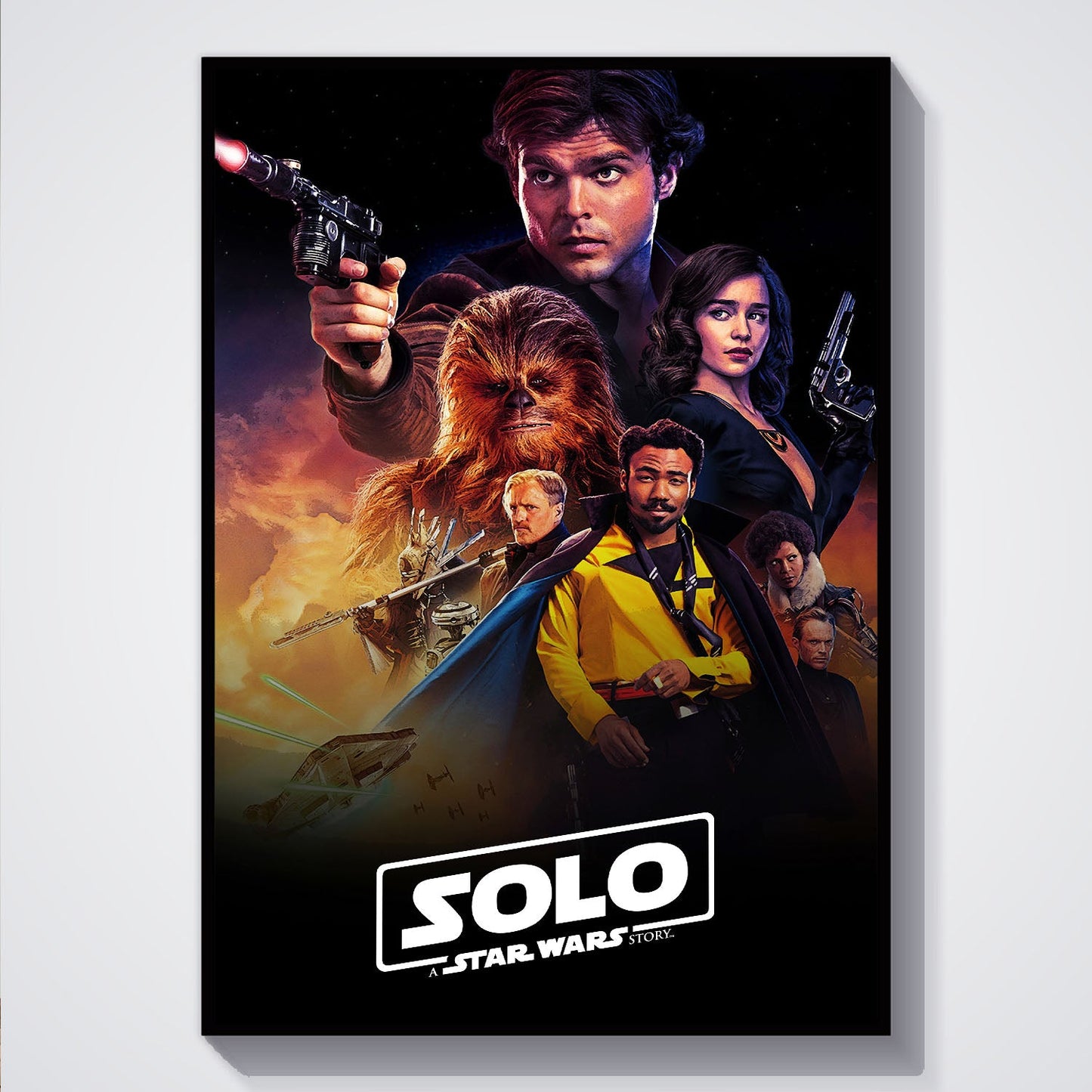 Flex Designs Poster Solo A Star Wars Story 5 x 7" Home Goods - Movie 2018 Movie Poster