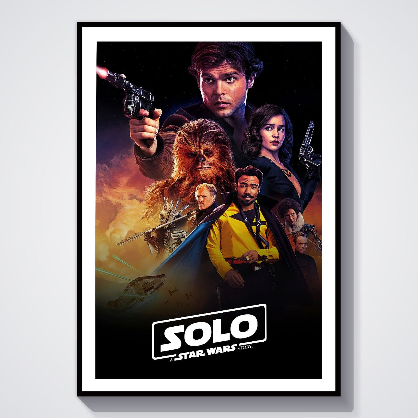 Flex Designs Poster Solo A Star Wars Story 8 x 10" Home Goods - Movie 2018 Movie Poster