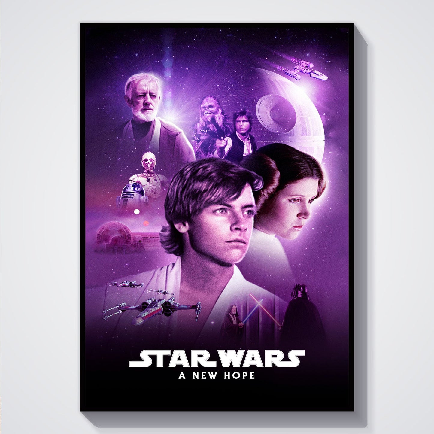 Flex Designs Poster Star Wars Episode IV - A New Hope Classic 5 x 7" Home Goods - Movie 1977 Movie Poster