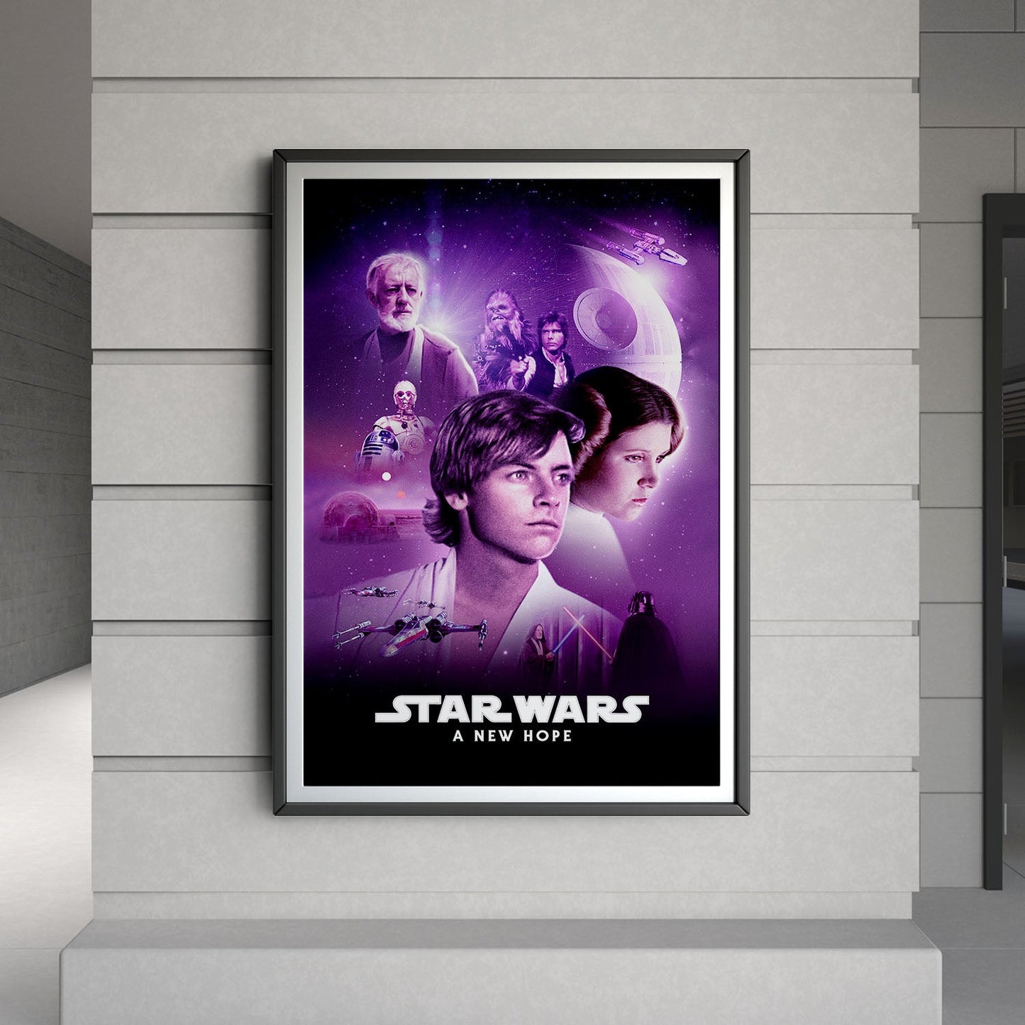 Flex Designs Poster Star Wars Episode IV - A New Hope Classic 8 x 10" Home Goods - Movie 1977 Movie Poster