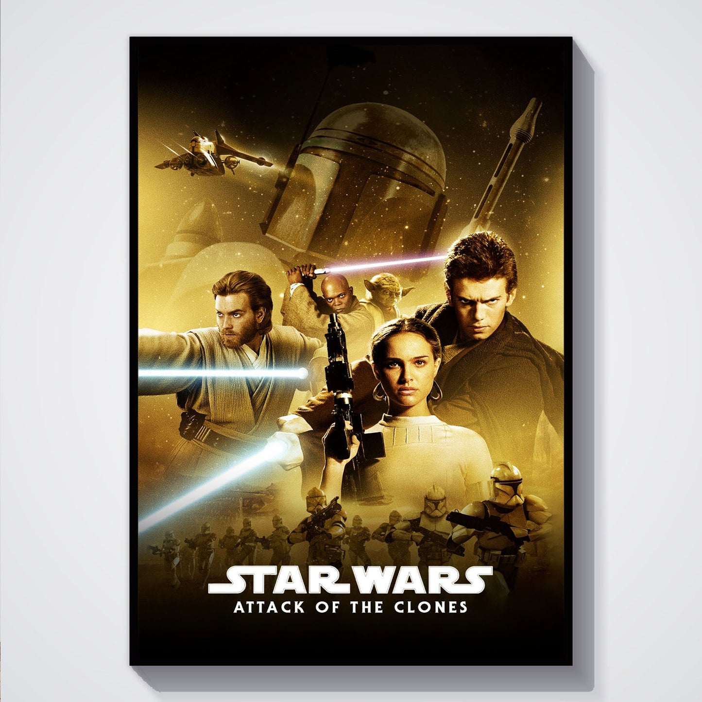 Flex Designs Poster Star Wars Episode II - Attack of the Clones Classic 5 x 7" Home Goods - Movie 2002 Movie Poster