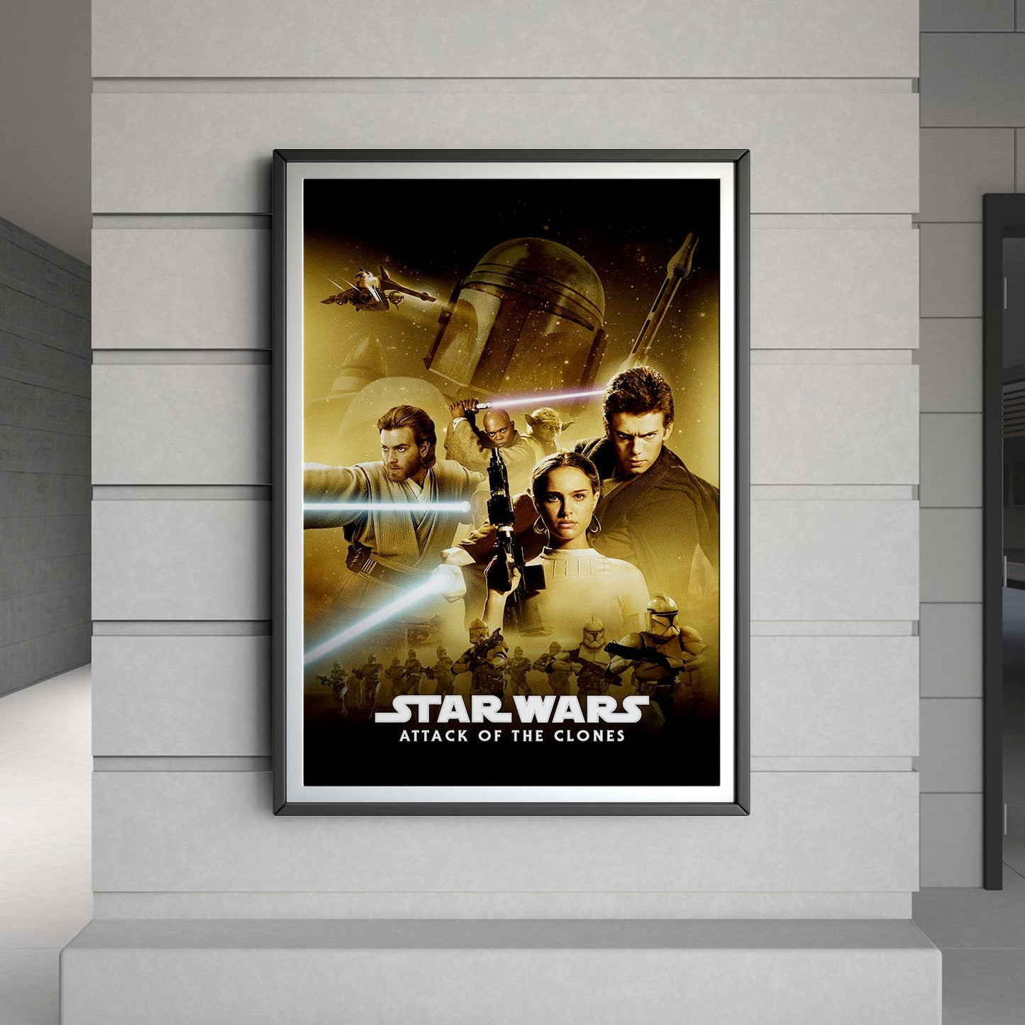 Flex Designs Poster Star Wars Episode II - Attack of the Clones Classic 8 x 10" Home Goods - Movie 2002 Movie Poster