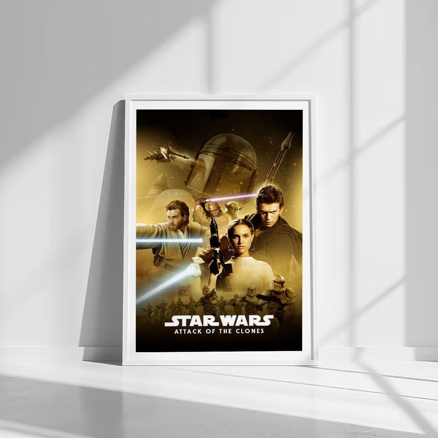 Flex Designs Poster Star Wars Episode II - Attack of the Clones Classic 8 x 10" Home Goods - Movie 2002 Movie Poster