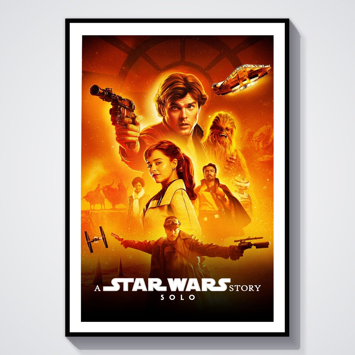 Flex Designs Poster Solo A Star Wars Story Classic 8 x 10" Home Goods - Movie 2018 Movie Poster