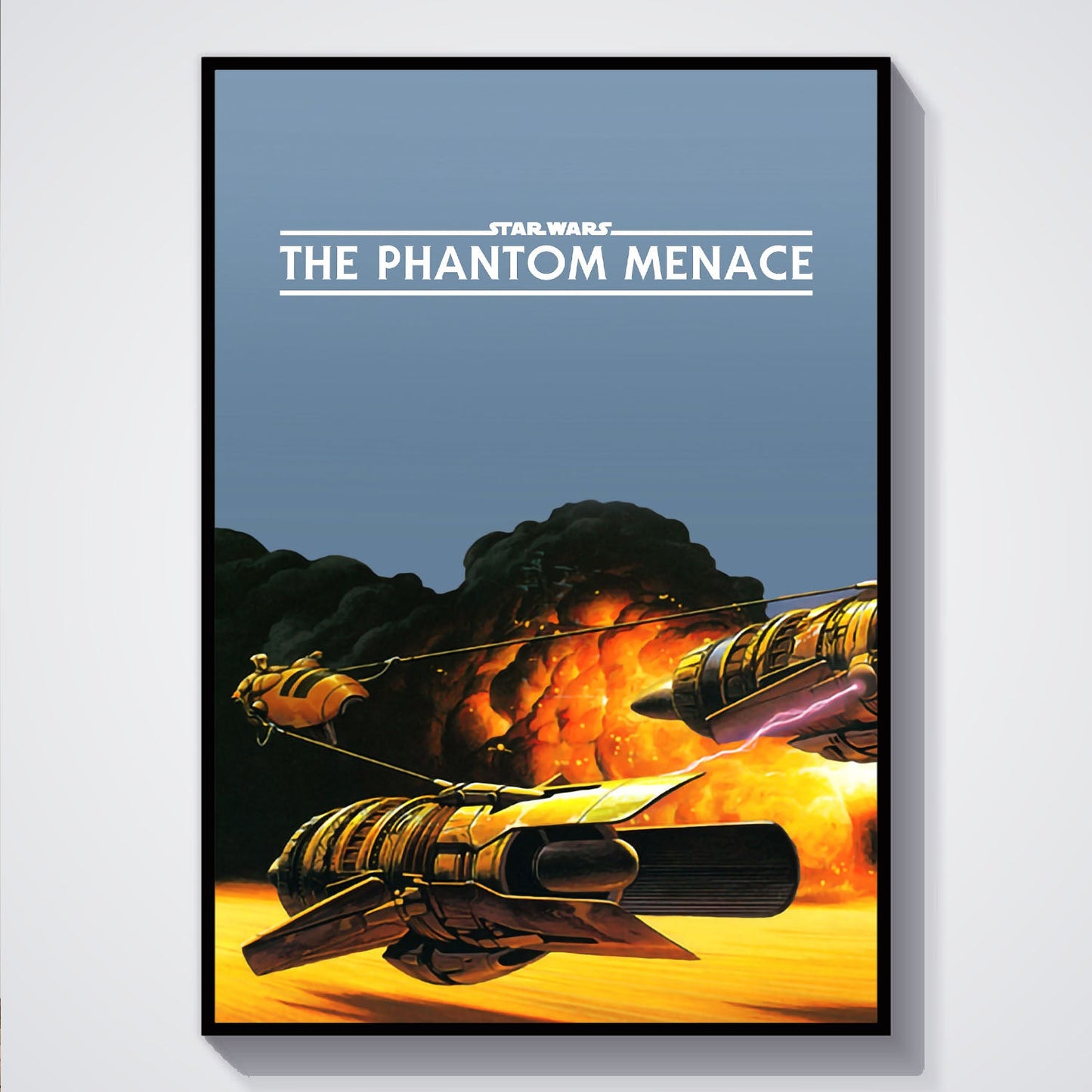 Flex Designs Poster Star Wars Episode I - The Phantom Menace Minimalist 5 x 7" Home Goods - Movie 1999 Movie Poster
