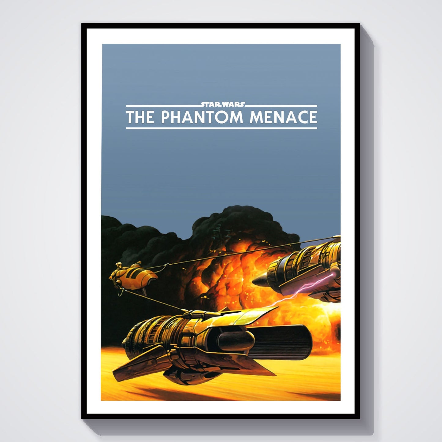Flex Designs Poster Star Wars Episode I - The Phantom Menace Minimalist 8 x 10" Home Goods - Movie 1999 Movie Poster