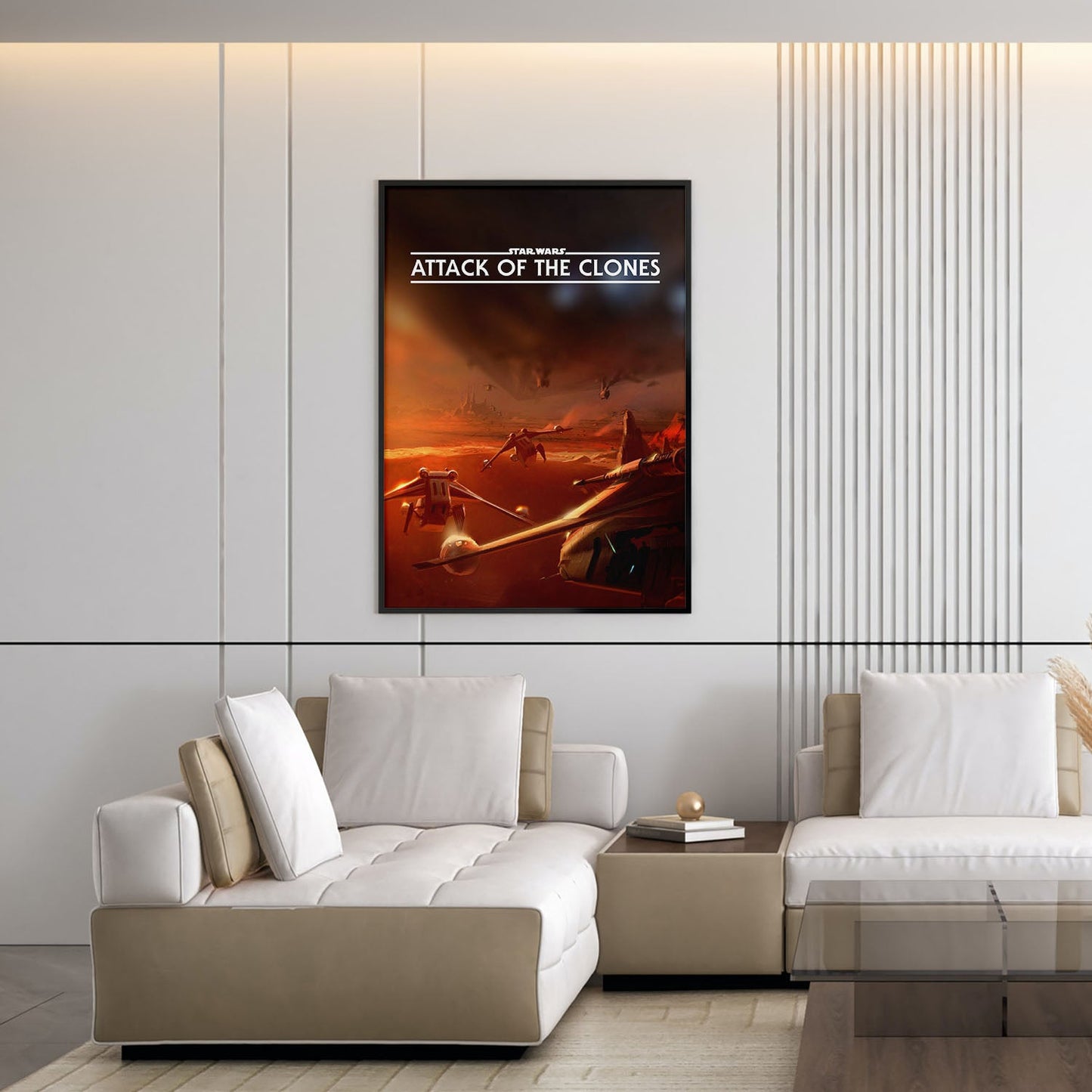 Flex Designs Poster Star Wars Episode II - Attack of the Clones Minimalist 5 x 7" Home Goods - Movie 2002 Movie Poster