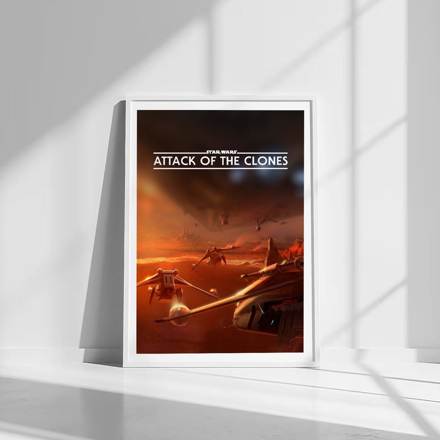 Flex Designs Poster Star Wars Episode II - Attack of the Clones Minimalist 8 x 10" Home Goods - Movie 2002 Movie Poster