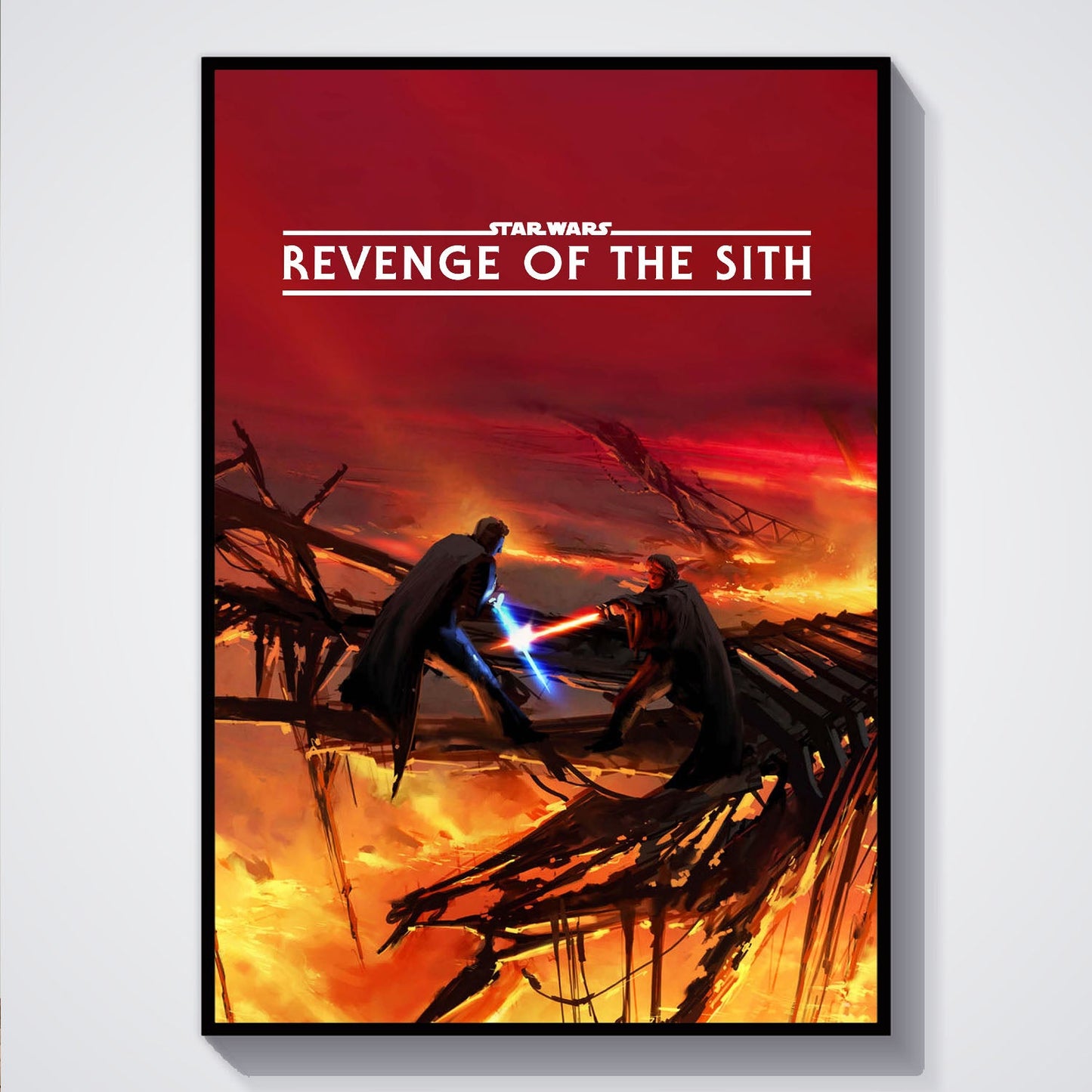 Flex Designs Poster Star Wars Episode III - Revenge of the Sith Minimalist 5 x 7" Home Goods - Movie 2005 Movie Poster