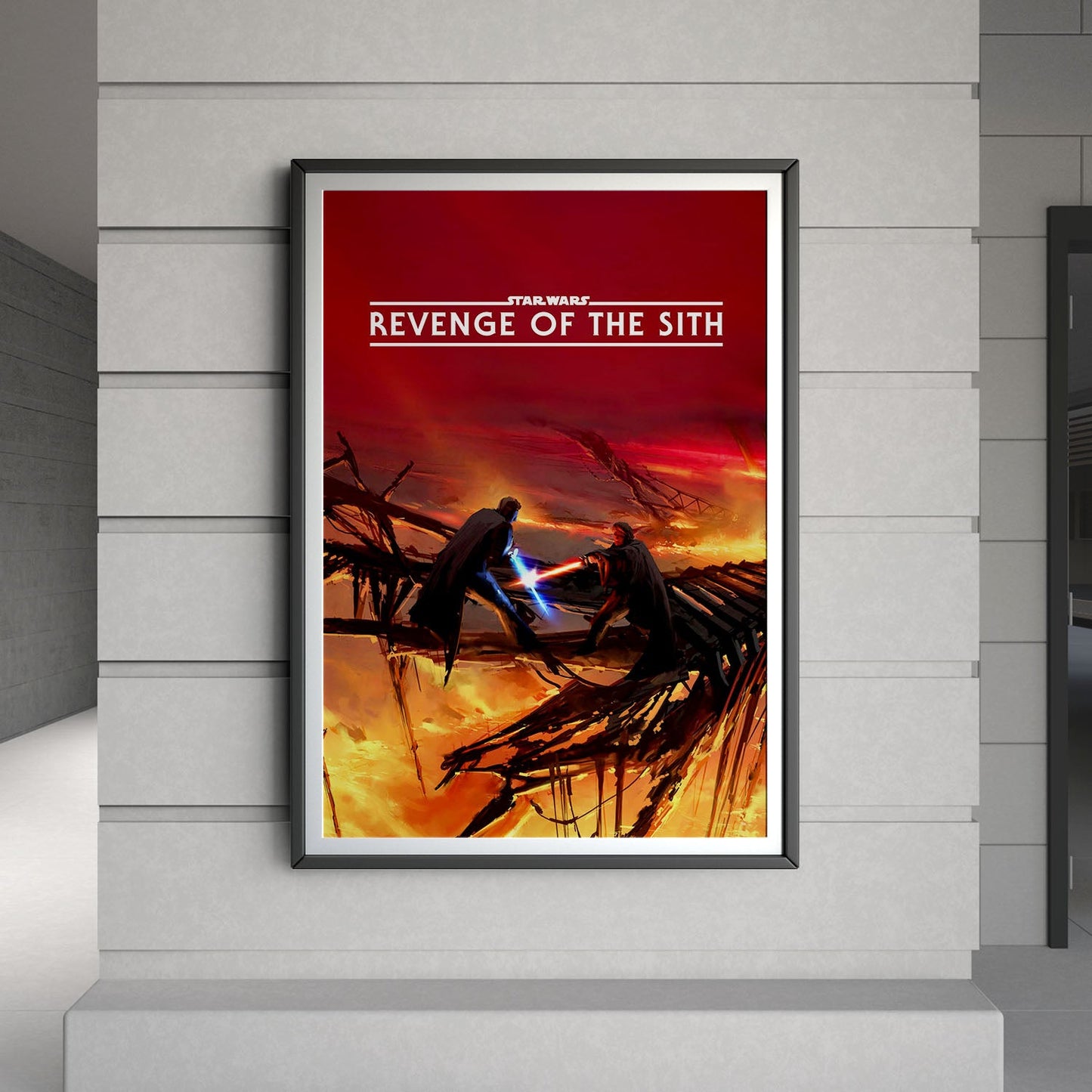 Flex Designs Poster Star Wars Episode III - Revenge of the Sith Minimalist 8 x 10" Home Goods - Movie 2005 Movie Poster