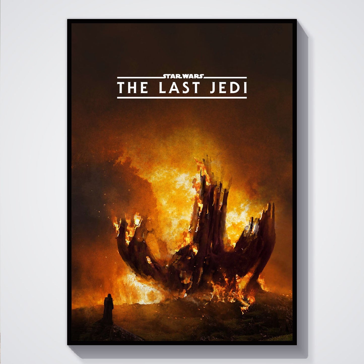 Flex Designs Poster Star Wars Episode VIII - The Last Jedi Minimalist 5 x 7" Home Goods - Movie 2017 Movie Poster