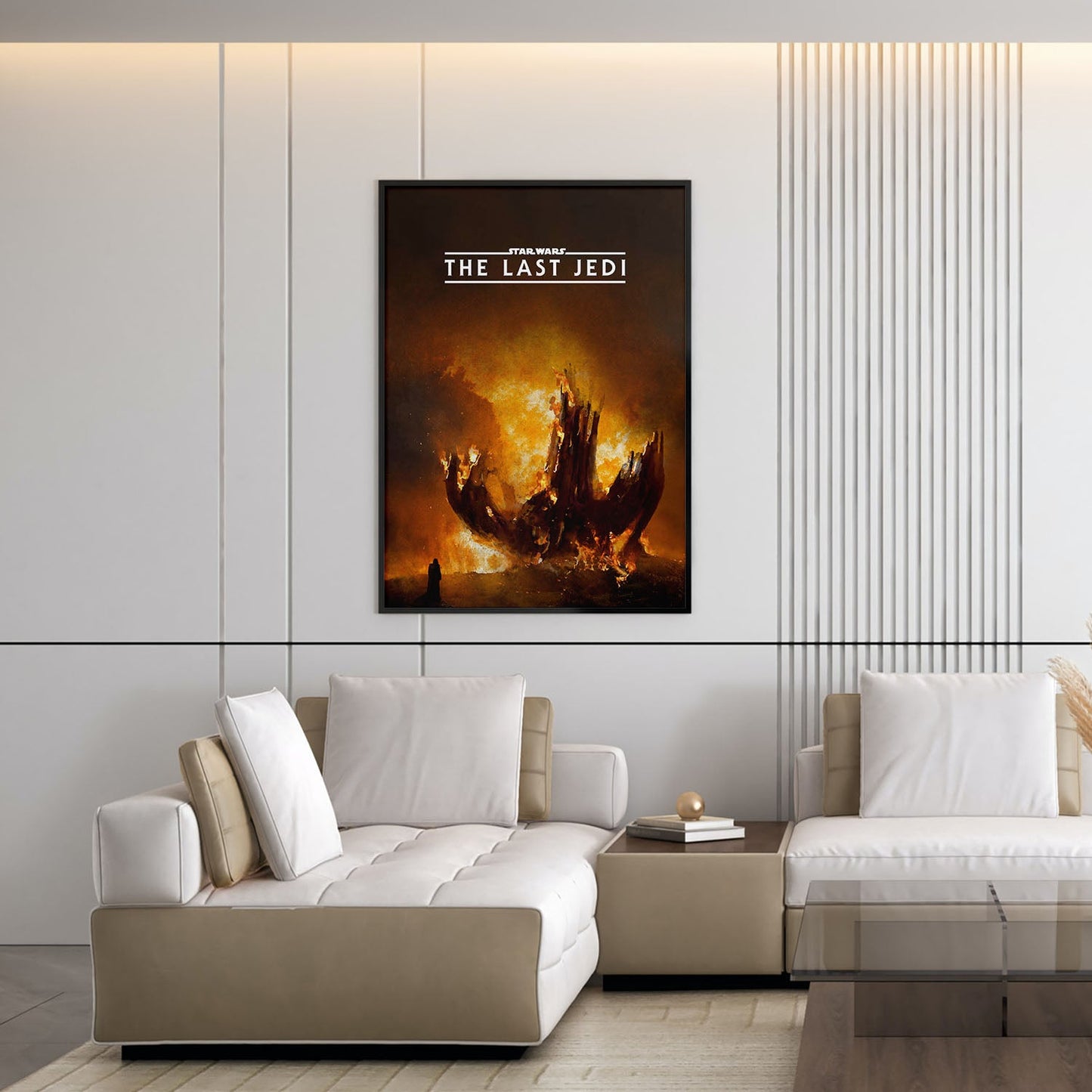 Flex Designs Poster Star Wars Episode VIII - The Last Jedi Minimalist 5 x 7" Home Goods - Movie 2017 Movie Poster
