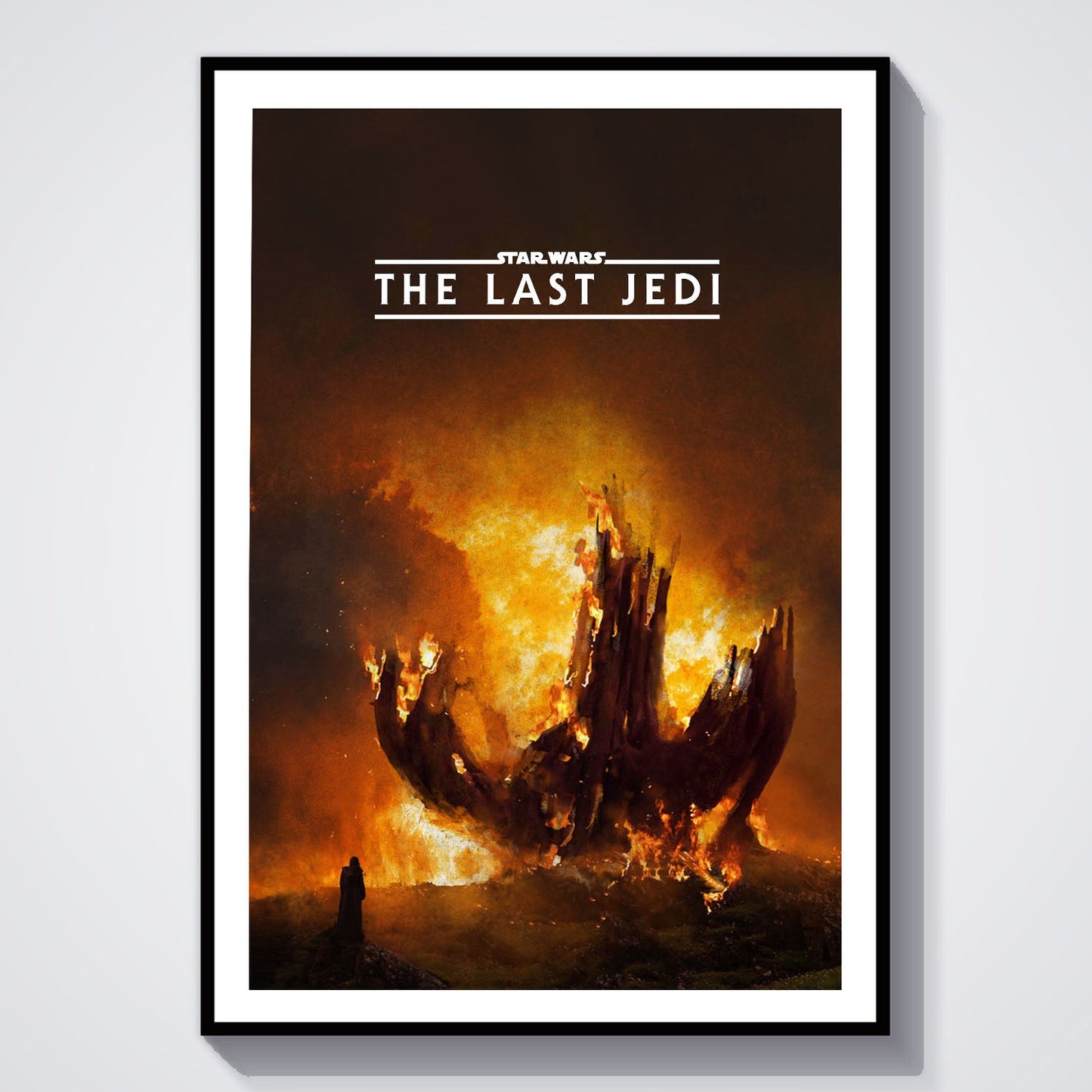 Flex Designs Poster Star Wars Episode VIII - The Last Jedi Minimalist 8 x 10" Home Goods - Movie 2017 Movie Poster