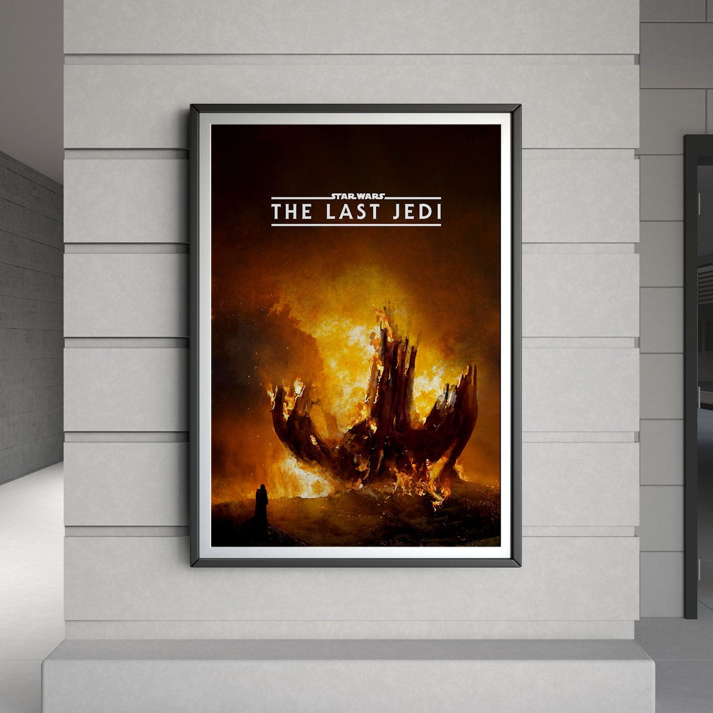 Flex Designs Poster Star Wars Episode VIII - The Last Jedi Minimalist 8 x 10" Home Goods - Movie 2017 Movie Poster
