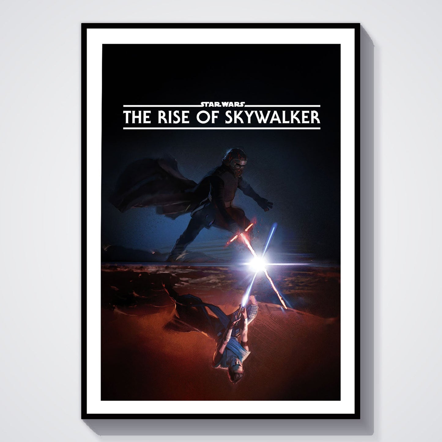 Flex Designs Poster Star Wars Episode IX - The Rise of Skywalker Minimalist 8 x 10" Home Goods - Movie 2019 Movie Poster