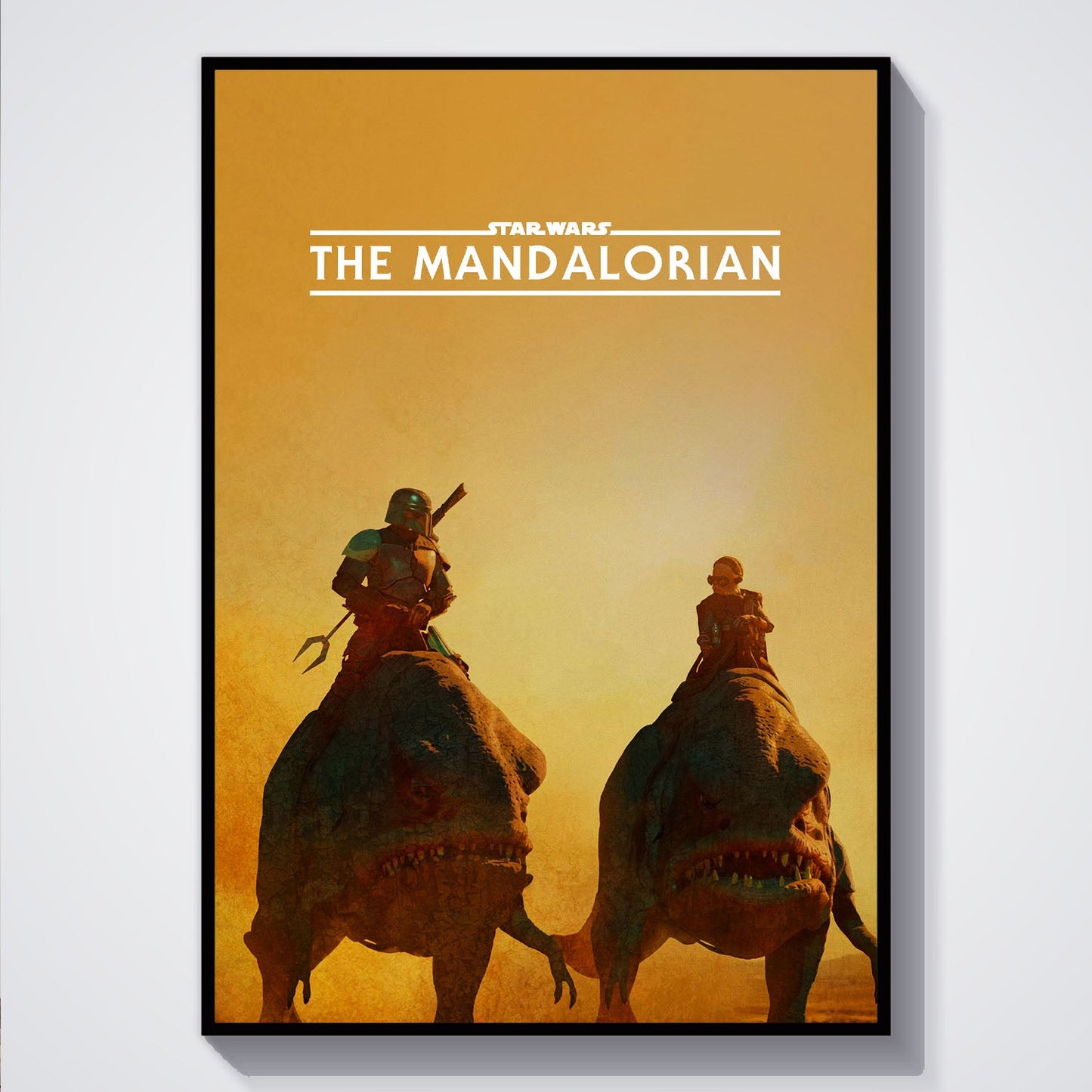 Flex Designs Poster The Mandalorian Minimalist 5 x 7" Home Goods - TV Show 2019 TV Show Poster