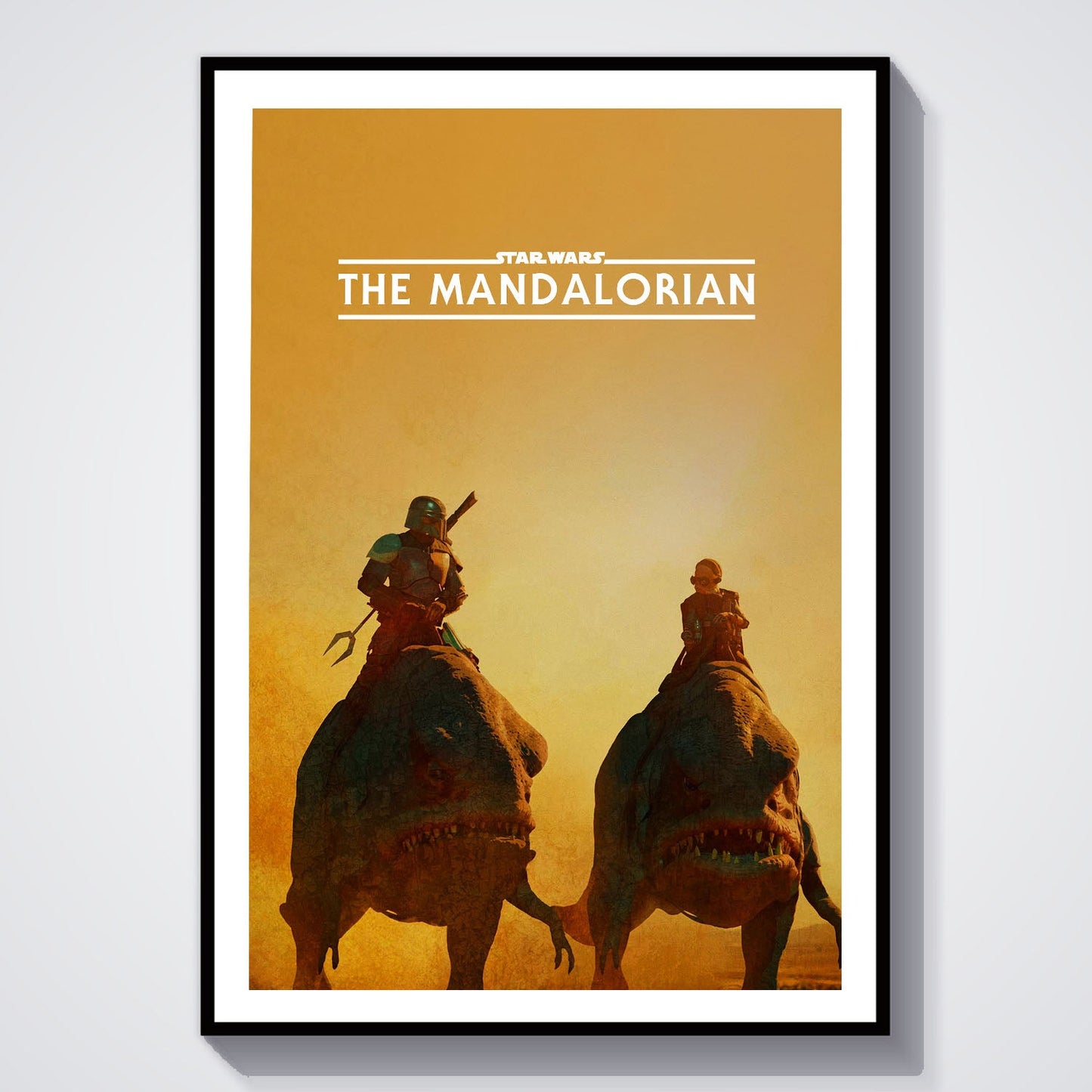 Flex Designs Poster The Mandalorian Minimalist 8 x 10" Home Goods - TV Show 2019 TV Show Poster