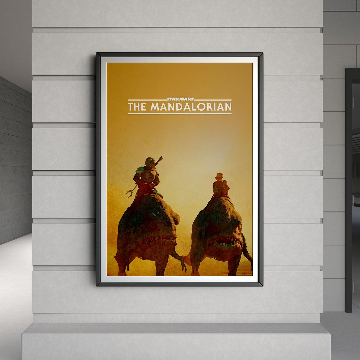 Flex Designs Poster The Mandalorian Minimalist 8 x 10" Home Goods - TV Show 2019 TV Show Poster