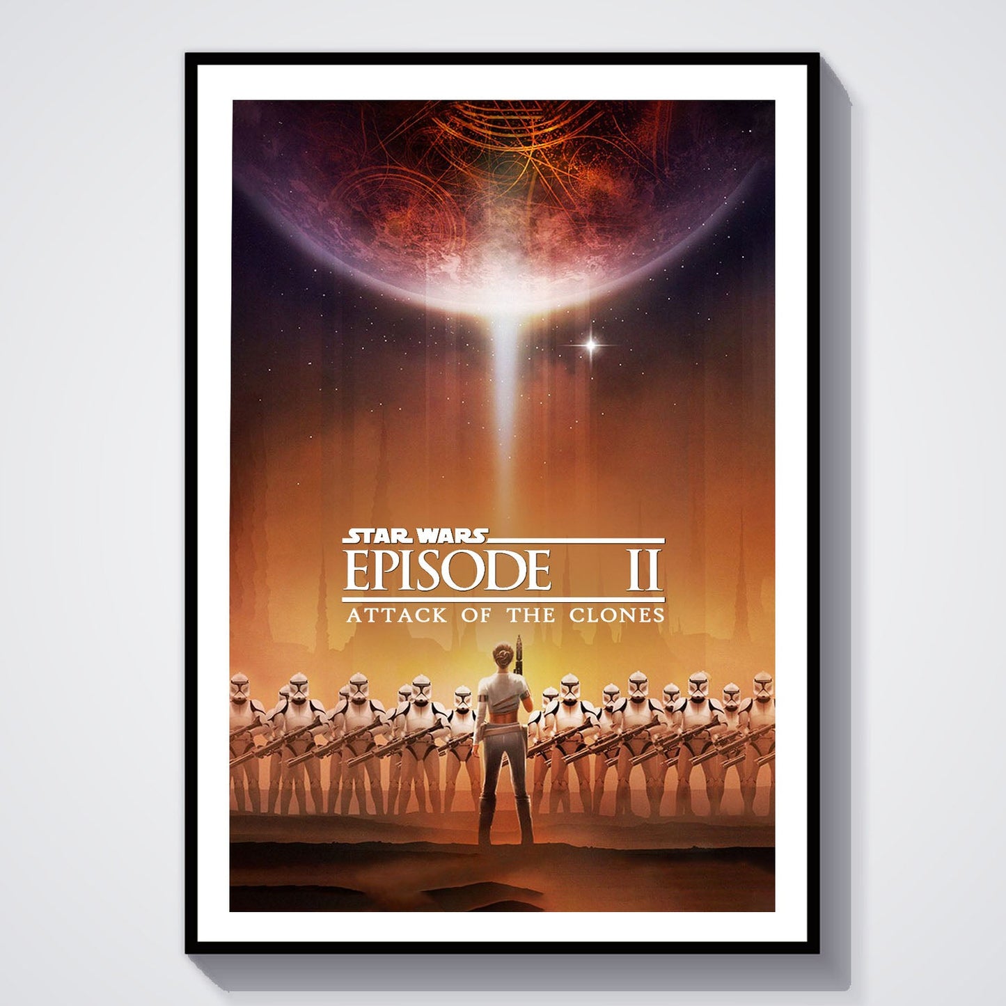 Flex Designs Poster Star Wars Episode II - Attack of the Clones Theatrical 8 x 10" Home Goods - Movie 2002 Movie Poster