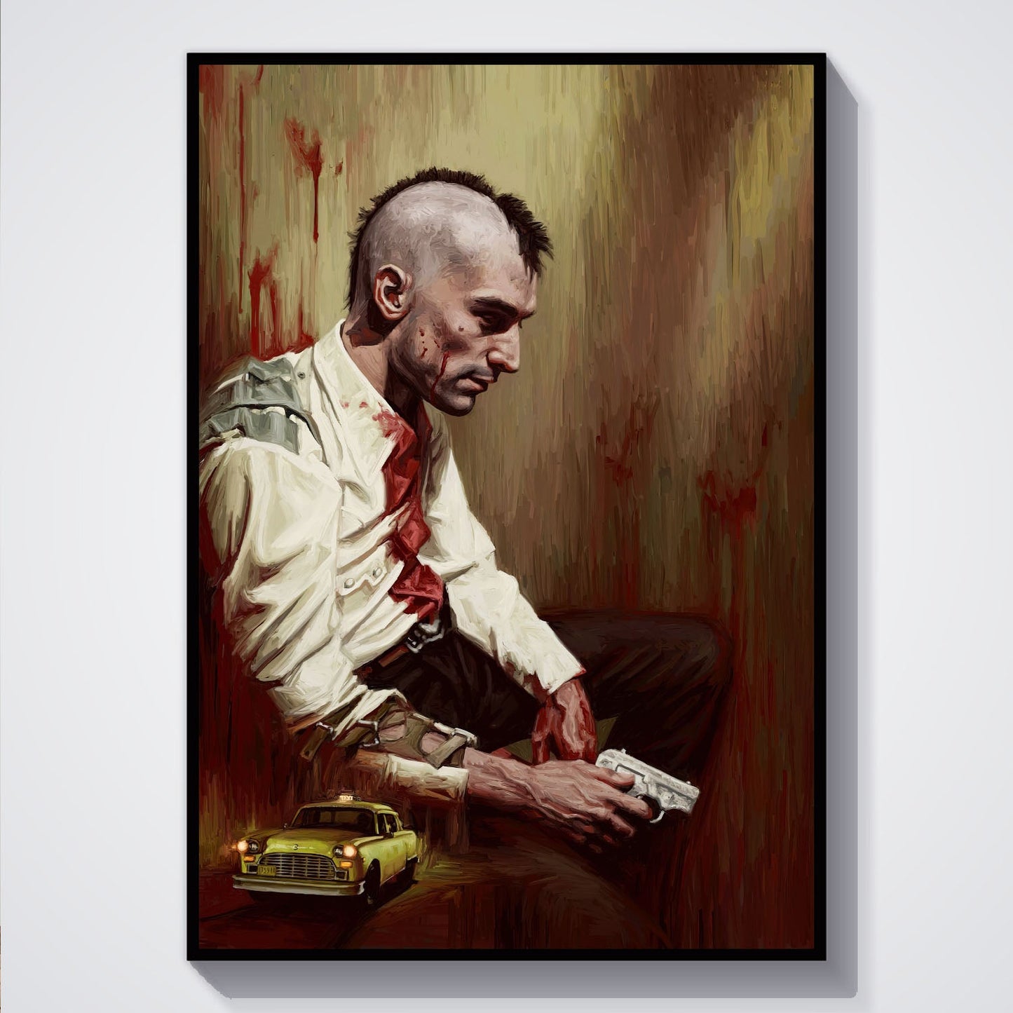 Flex Designs Poster Taxi Driver Key Art 5 x 7" Home Goods - Movie 1976 Movie Poster