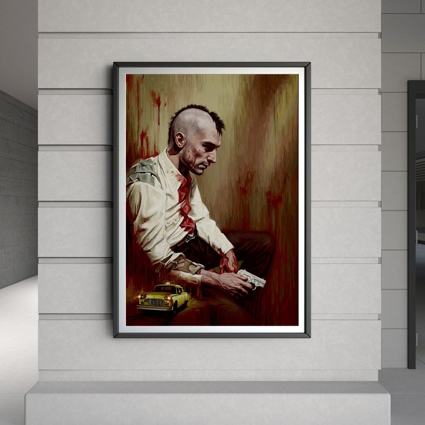 Flex Designs Poster Taxi Driver Key Art 8 x 10" Home Goods - Movie 1976 Movie Poster