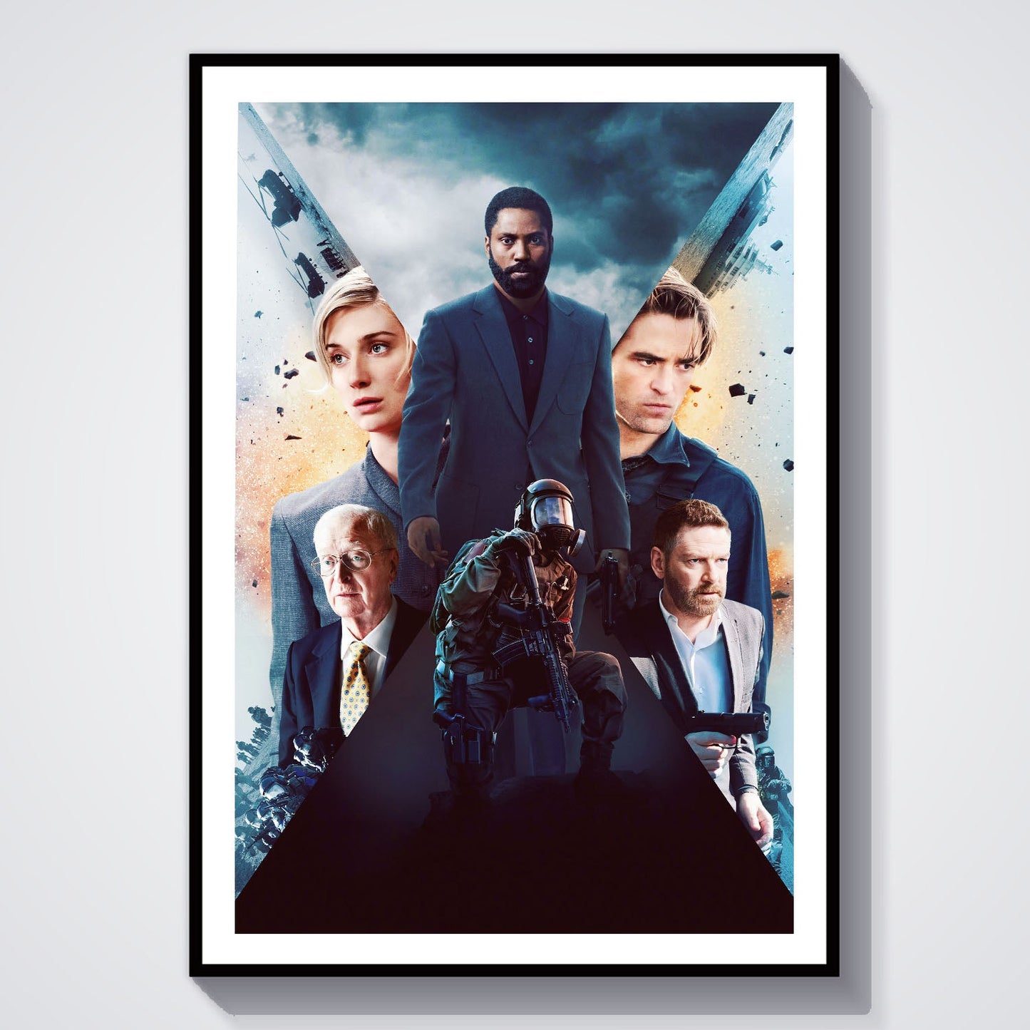 Flex Designs Poster Tenet Key Art 8 x 10" Home Goods - Movie 2020 Movie Poster