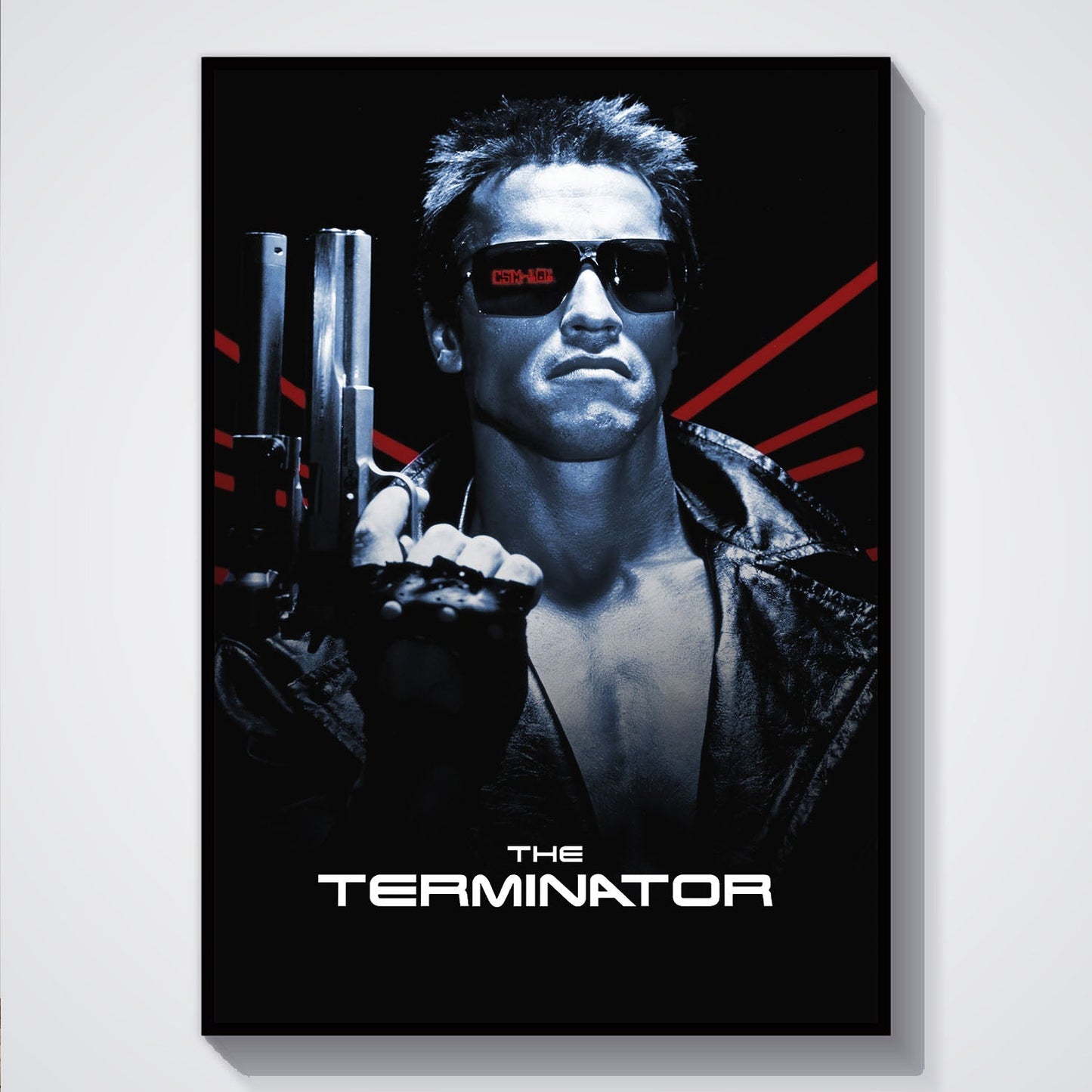 Flex Designs Poster The Terminator B&W 5 x 7" Home Goods - Movie 1984 Movie Poster