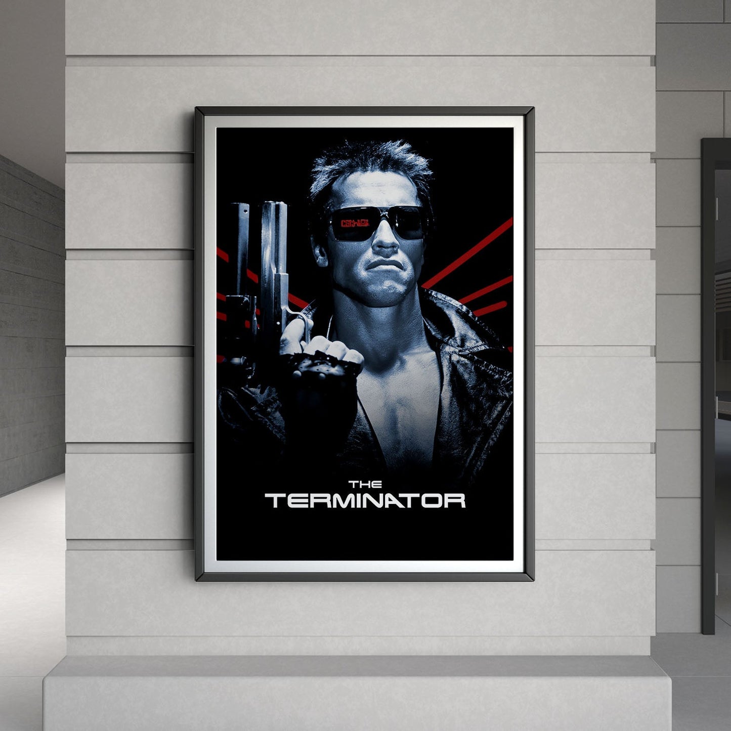 Flex Designs Poster The Terminator B&W 8 x 10" Home Goods - Movie 1984 Movie Poster