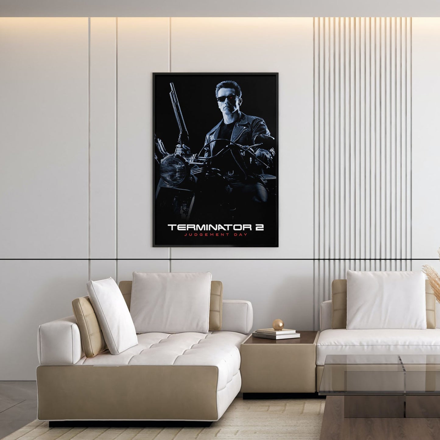 Flex Designs Poster Terminator 2 Judgment Day B&W 5 x 7" Home Goods - Movie 1991 Movie Poster